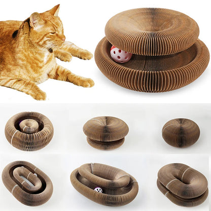 Magic Organ Foldable Cat Scratch Board with Bell by HitMyNeed