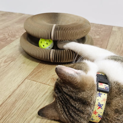 Magic Organ Foldable Cat Scratch Board with Bell by HitMyNeed