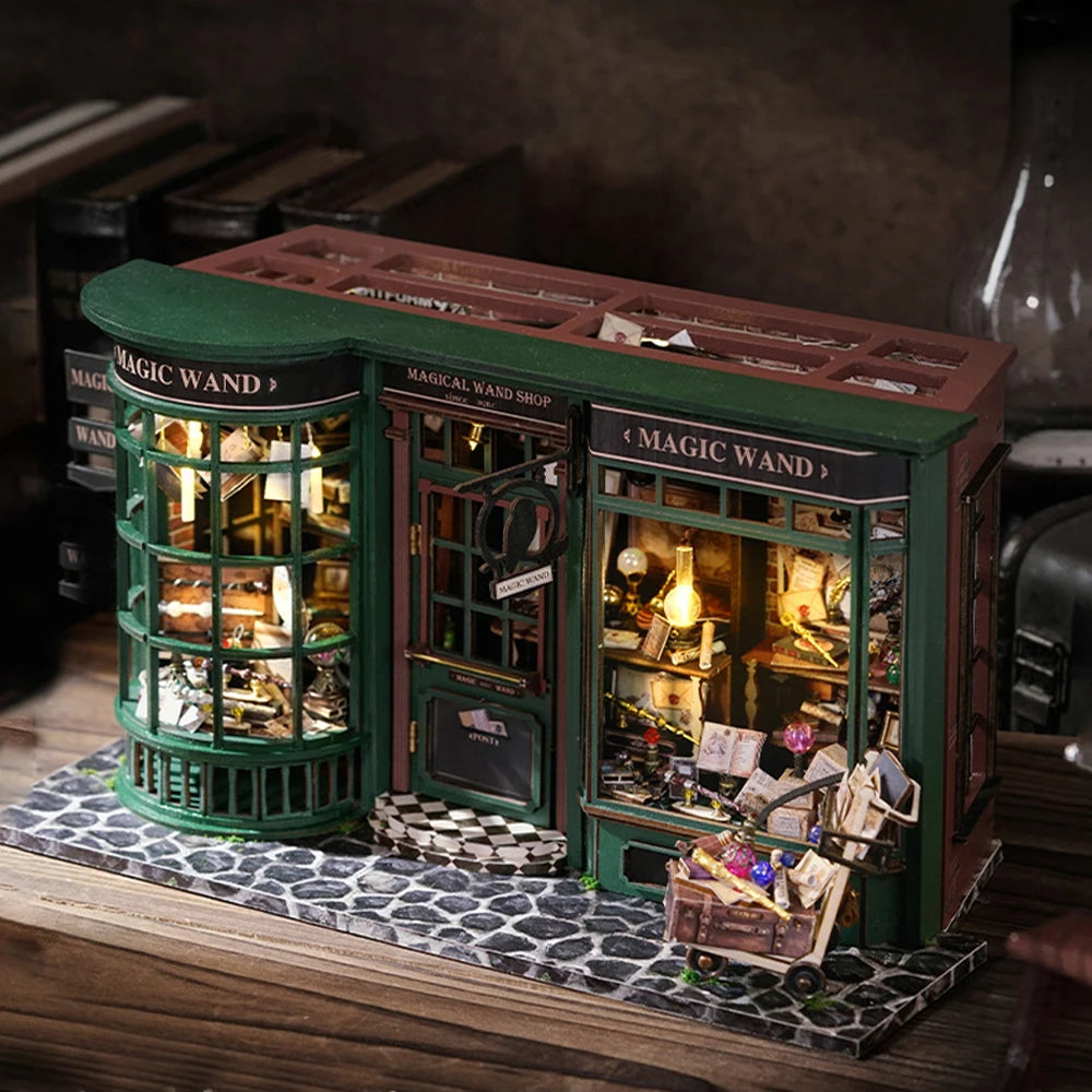 Magic Shop DIY Wooden Miniature Dollhouse Kit by HitMyNeed