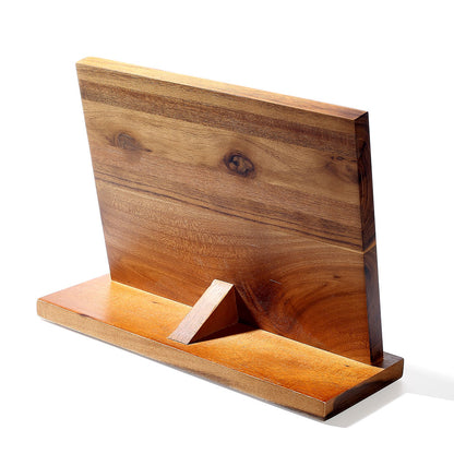 Magnetic Acacia Wood Knife Stand and Utensil Holder by HitMyNeed
