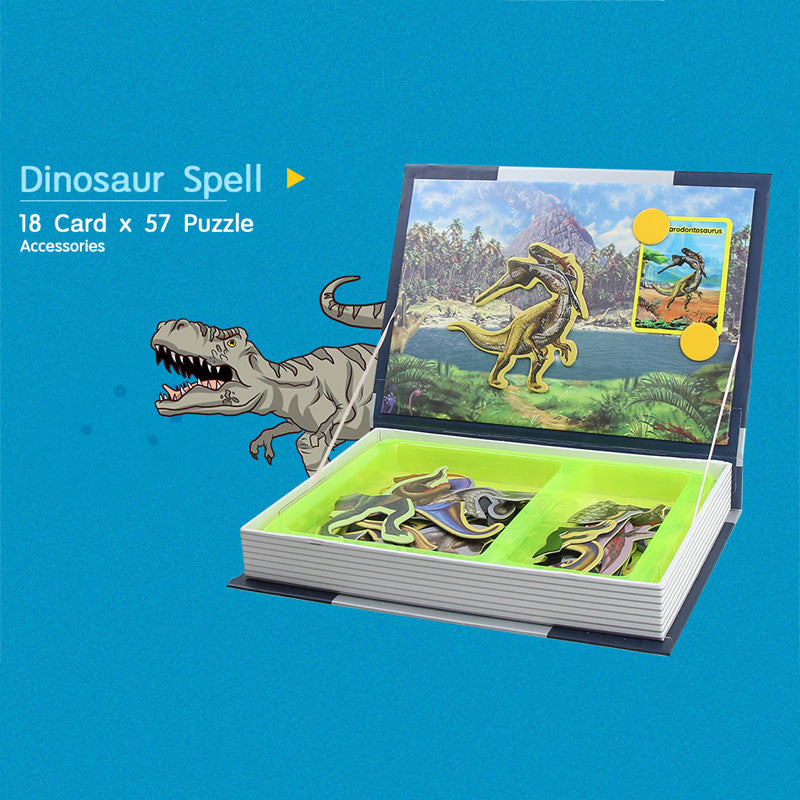 Magnetic Activity Book for Kids dinosaur by HitMyNeed