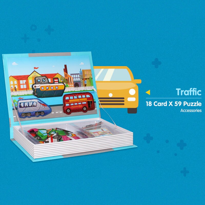 Magnetic Activity Book for Kids traffic by HitMyNeed