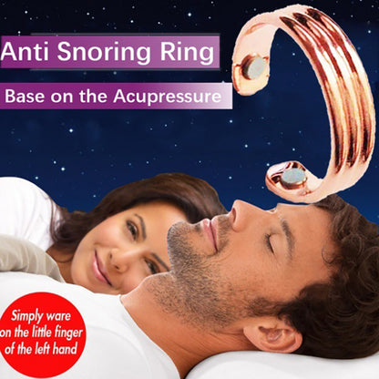 Magnetic Acupressure Anti-Snoring Ring Sleep Aid by HitMyNeed
