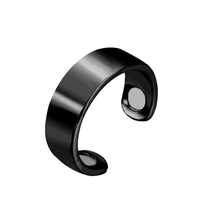 Magnetic Acupressure Anti-Snoring Ring Sleep Aid black by HitMyNeed
