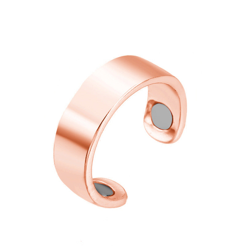 Magnetic Acupressure Anti-Snoring Ring Sleep Aid rose-gold by HitMyNeed