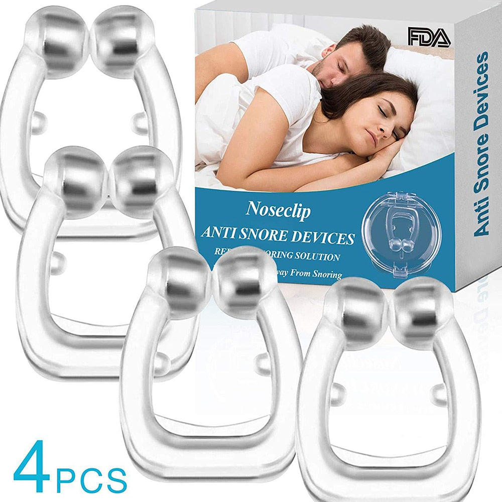 Magnetic Anti-Snoring Nose Clips (Set of 4) by HitMyNeed