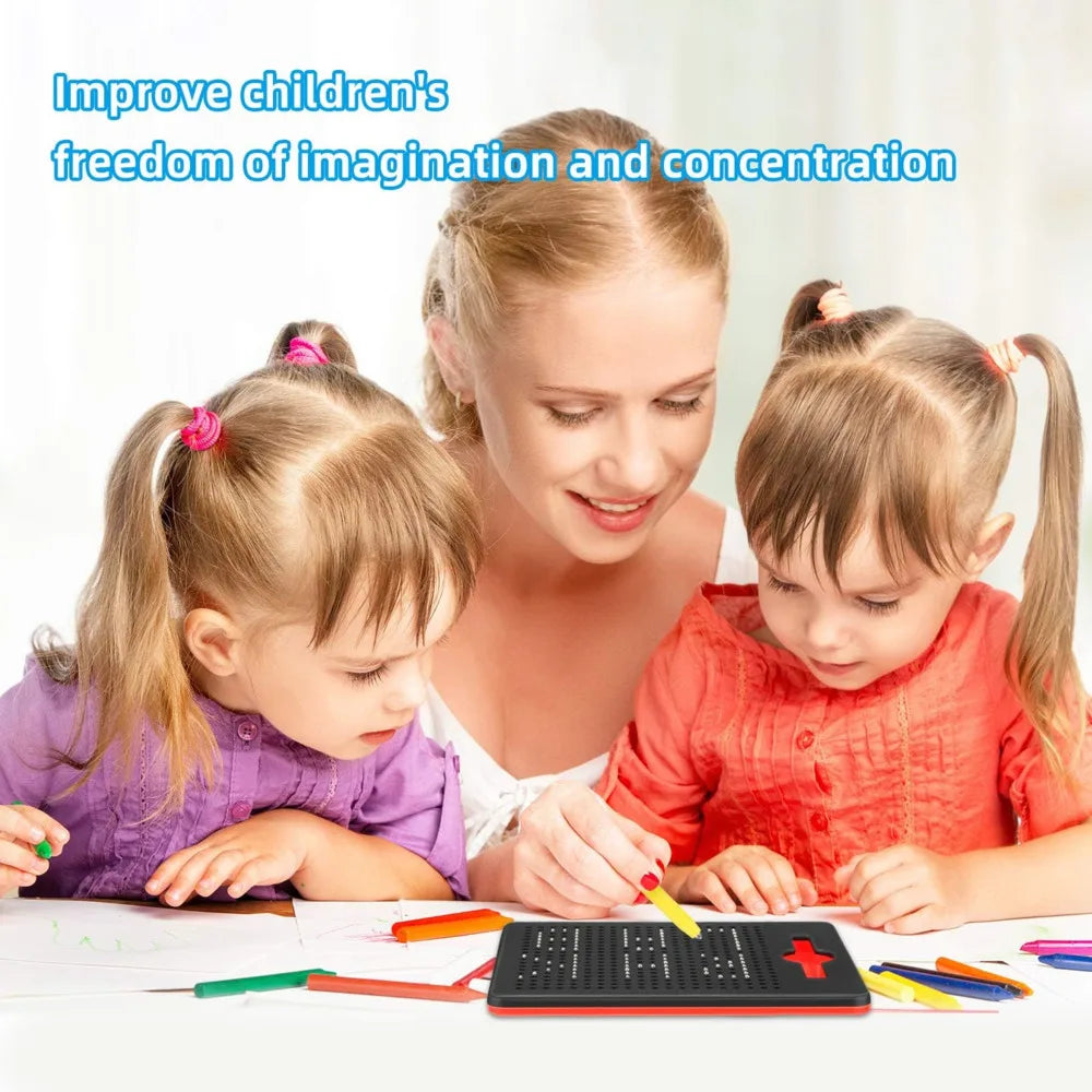 Magnetic Ball Drawing Board with Pen for Kids & Adults by HitMyNeed