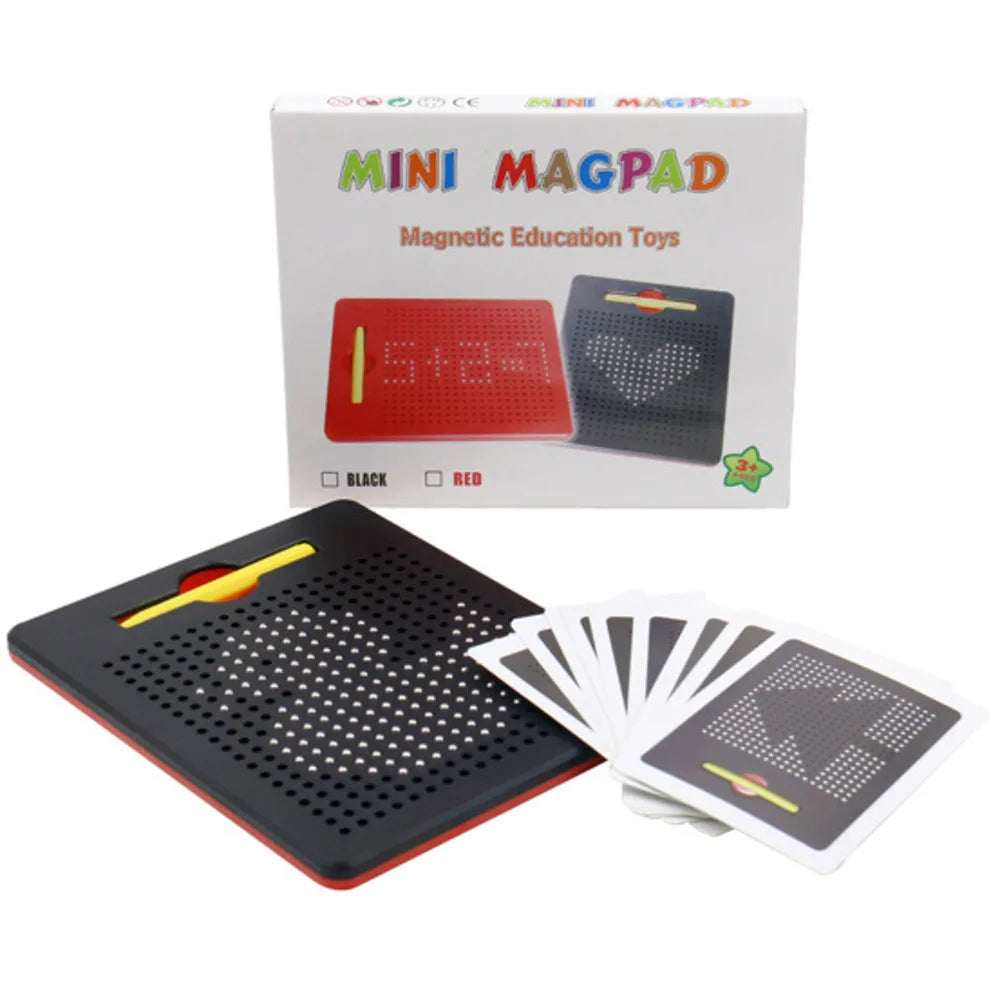 Magnetic Ball Drawing Board with Pen for Kids & Adults black-with-box-card by HitMyNeed