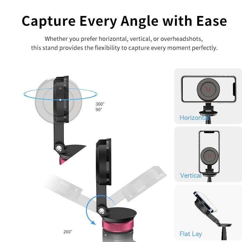 Magnetic Bluetooth Selfie Stick Tripod for Phones by HitMyNeed