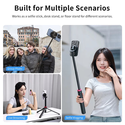 Magnetic Bluetooth Selfie Stick Tripod for Phones by HitMyNeed