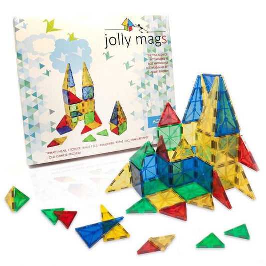 Magnetic Building Tiles Set for Kids, 32 Pieces by HitMyNeed