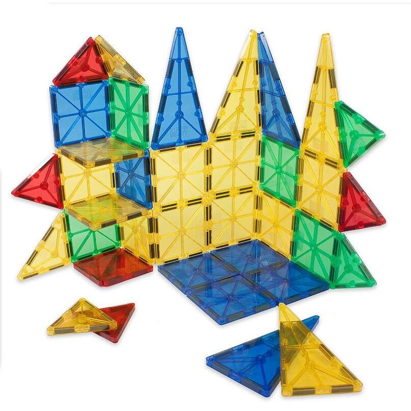 Magnetic Building Tiles Set for Kids, 32 Pieces by HitMyNeed