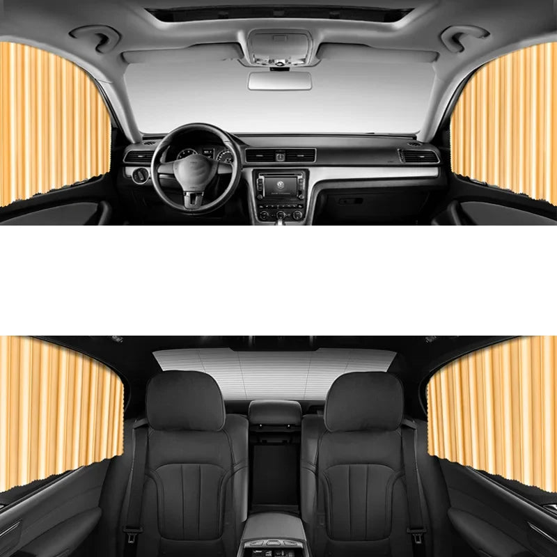 Magnetic Car Side Window Sunshade Curtains by HitMyNeed