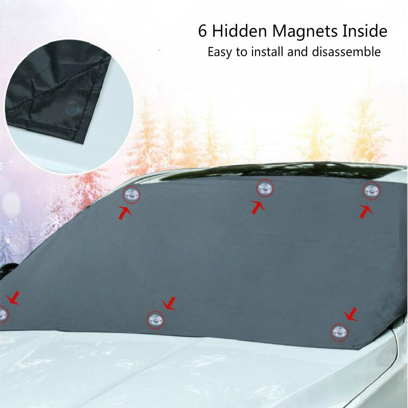 Magnetic Car Windshield Sun Shade Cover by HitMyNeed