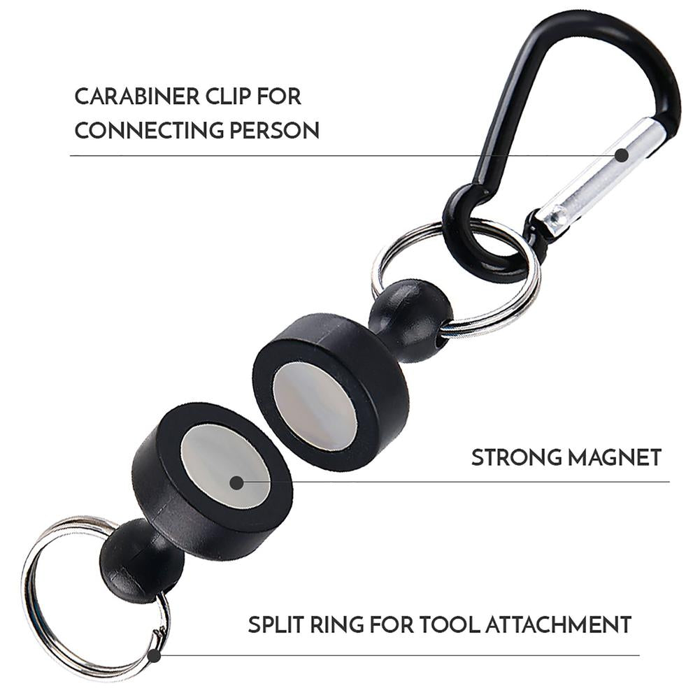 Magnetic Carabiner Clip for Outdoor and Fishing Gear by HitMyNeed