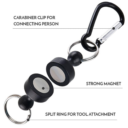 Magnetic Carabiner Clip for Outdoor and Fishing Gear by HitMyNeed