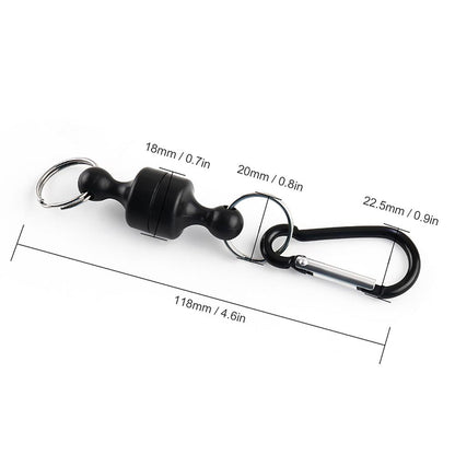 Magnetic Carabiner Clip for Outdoor and Fishing Gear by HitMyNeed