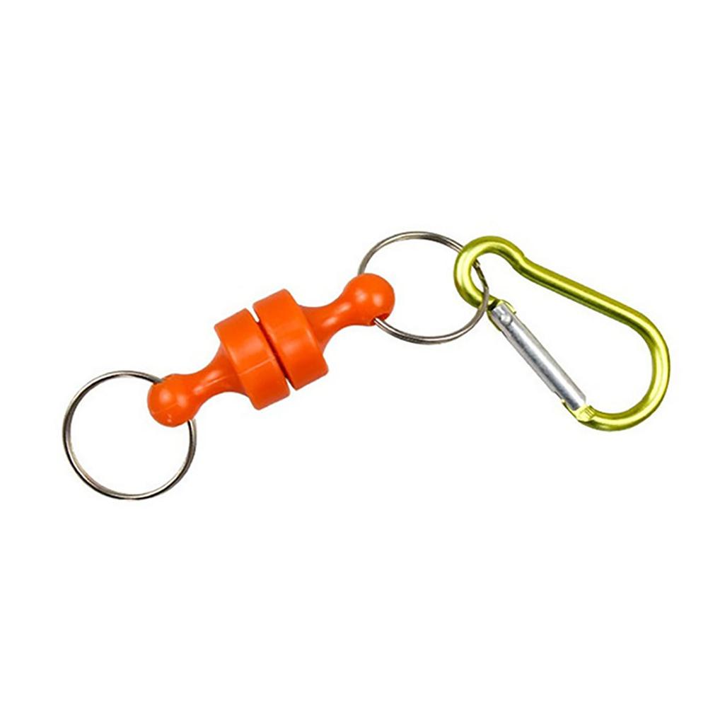 Magnetic Carabiner Clip for Outdoor and Fishing Gear purple by HitMyNeed