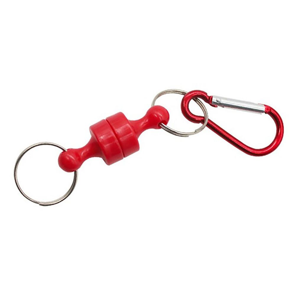 Magnetic Carabiner Clip for Outdoor and Fishing Gear red by HitMyNeed