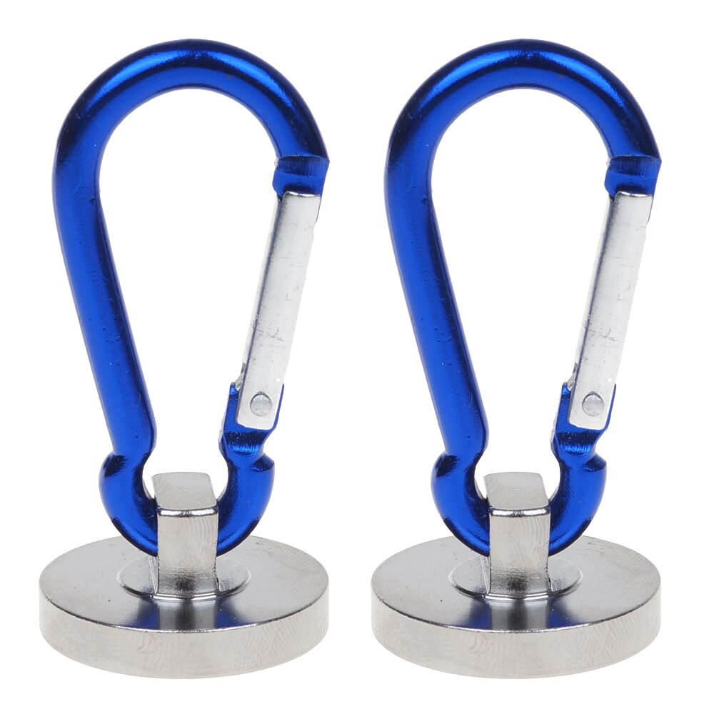 Magnetic Carabiner Hooks with Base (Set of 2) by HitMyNeed