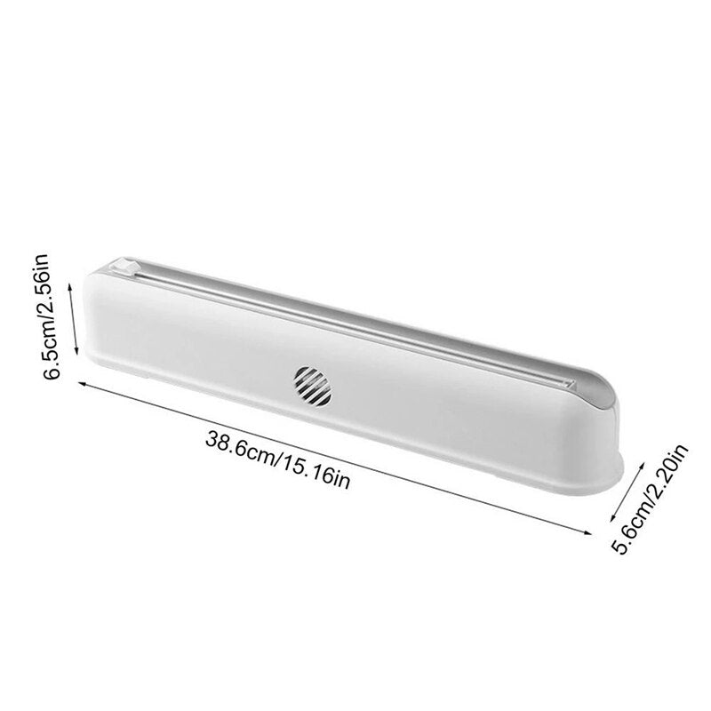 Magnetic Cling Film Holder with Built‑In Cutter by HitMyNeed