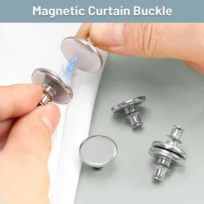 Magnetic Curtain Button Clips for Light Control by HitMyNeed