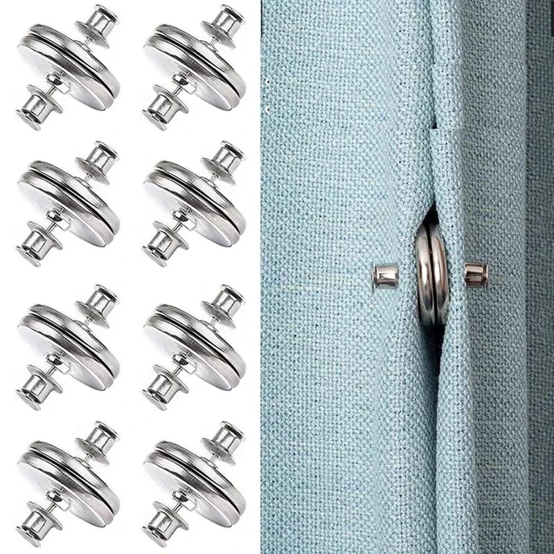 Magnetic Curtain Button Clips for Light Control 4-pairs20mm by HitMyNeed