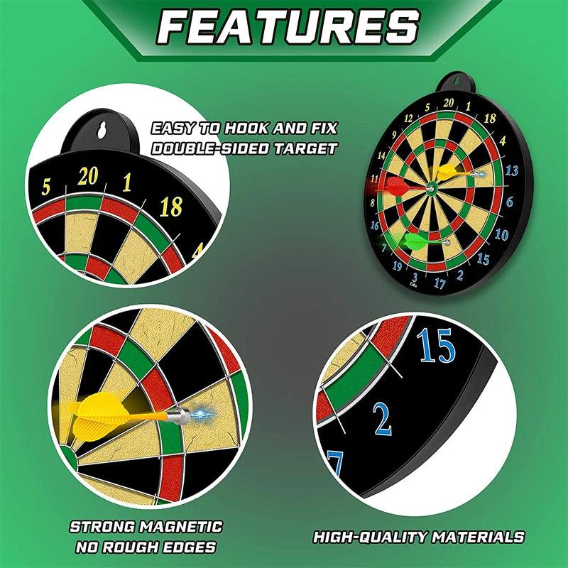 Magnetic Dart Board Set for Safe Indoor Play by HitMyNeed