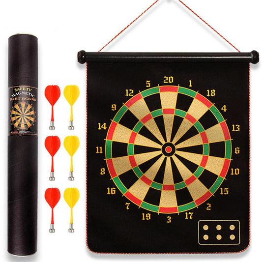 Magnetic Dart Board Set with 6 Safe-Tip Darts by HitMyNeed