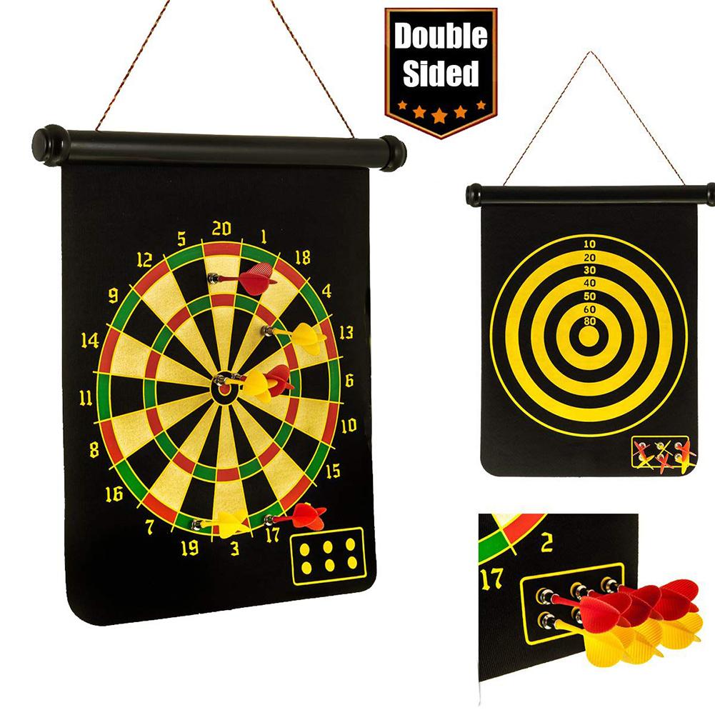 Magnetic Dart Board Set with 6 Safe-Tip Darts by HitMyNeed