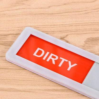 Magnetic Dishwasher Clean Dirty Sign Slider by HitMyNeed