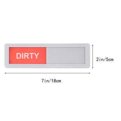 Magnetic Dishwasher Clean Dirty Sign Slider by HitMyNeed