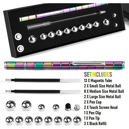 Magnetic Fidget Pen with Stylus for Stress Relief by HitMyNeed