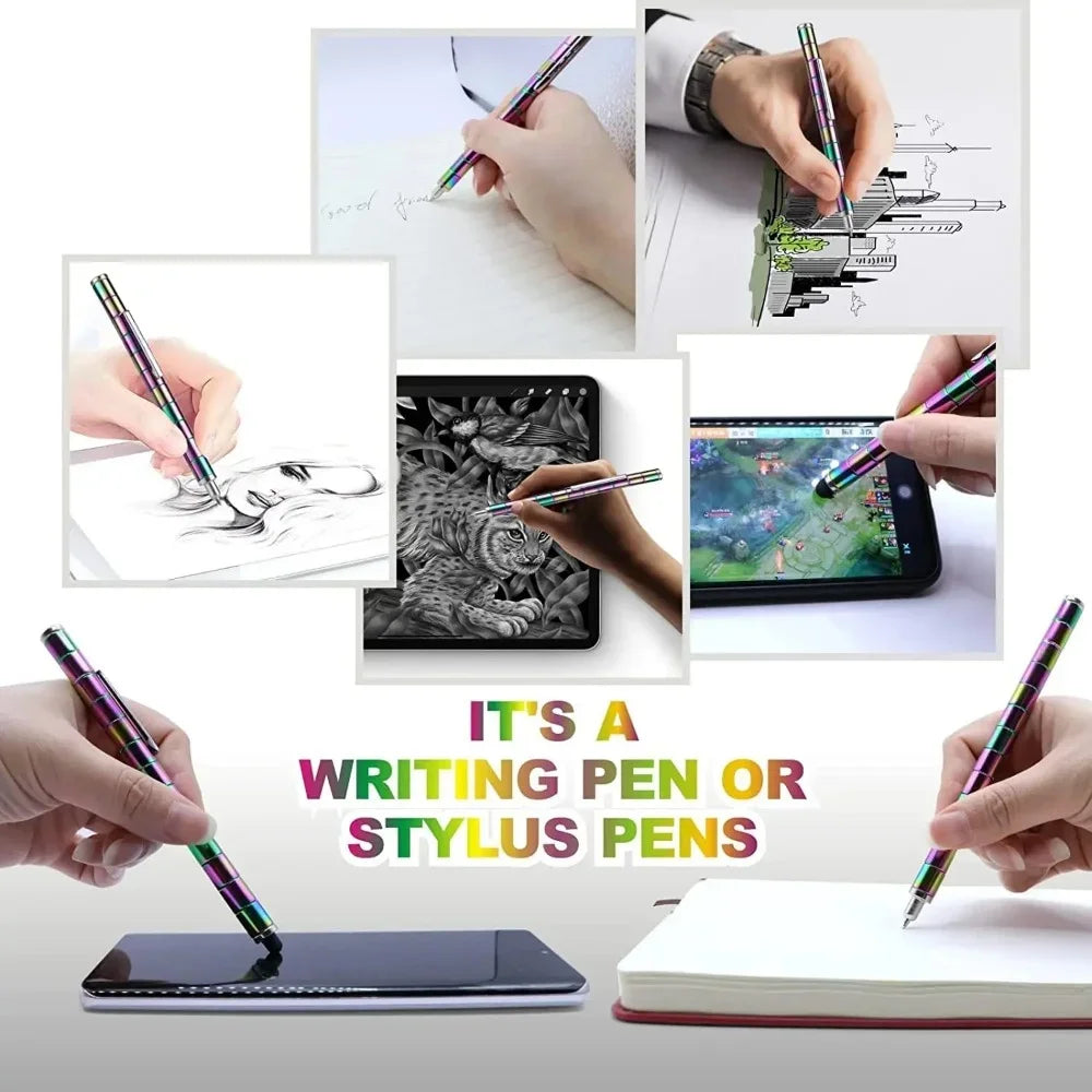 Magnetic Fidget Pen with Stylus for Stress Relief by HitMyNeed