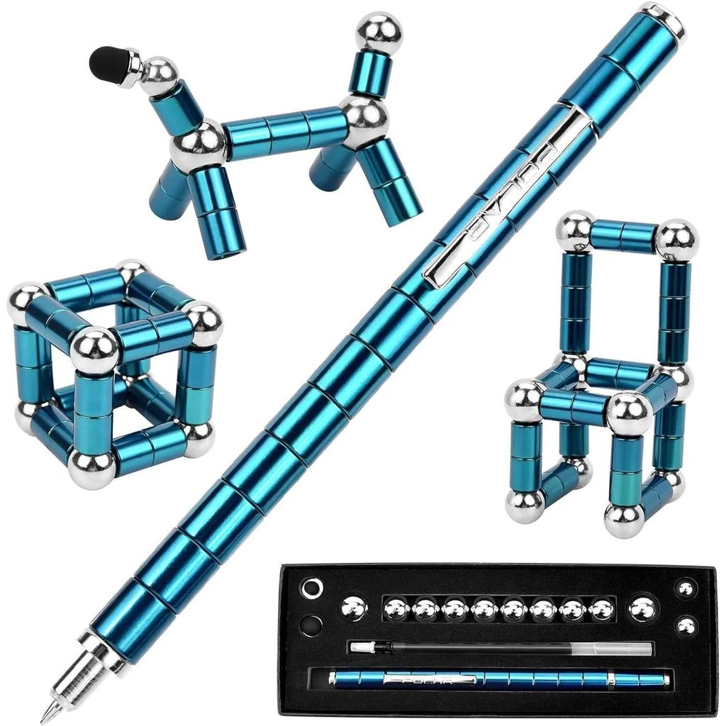 Magnetic Fidget Pen with Stylus for Stress Relief blue by HitMyNeed