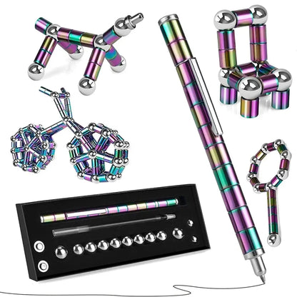 Magnetic Fidget Pen with Stylus for Stress Relief polychrome by HitMyNeed