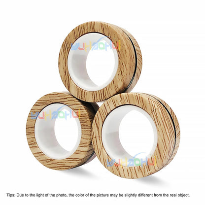 Magnetic Fidget Rings Set of 3 for Stress Relief no-1728 by HitMyNeed