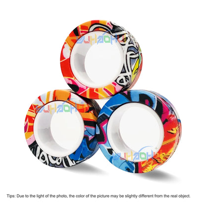 Magnetic Fidget Rings Set of 3 for Stress Relief no-1734 by HitMyNeed