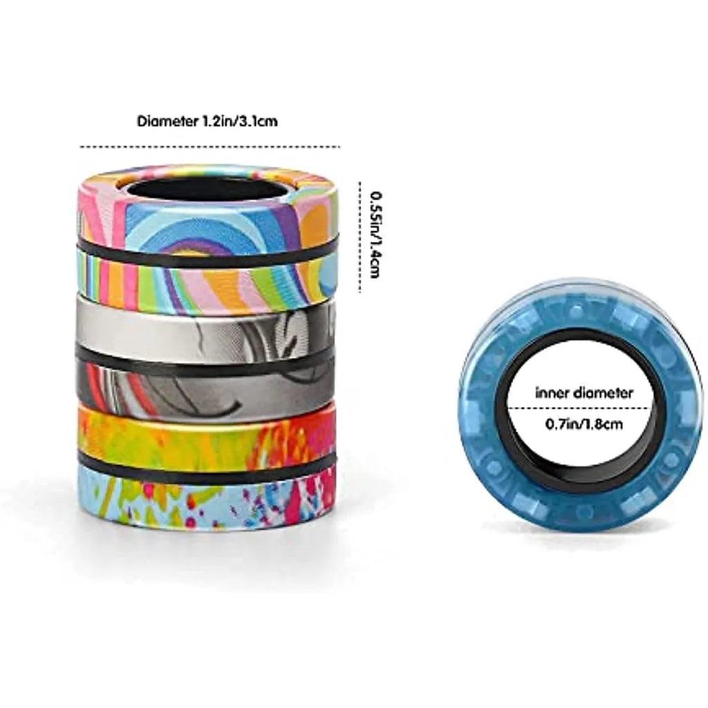 Magnetic Fidget Spinner Rings Set (3 Pack) by HitMyNeed