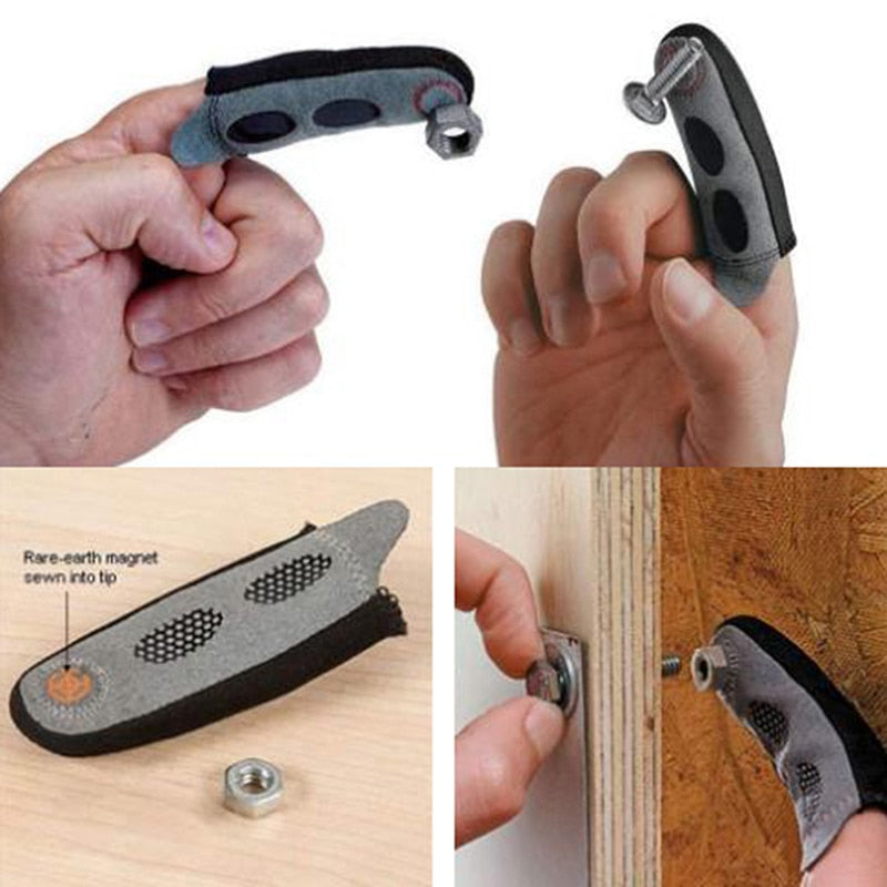 Magnetic Fingertip Sleeve for Screws and Nails by HitMyNeed