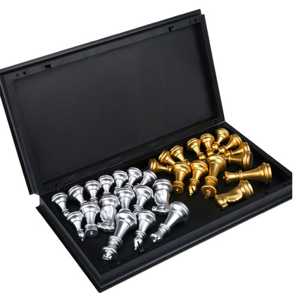 Magnetic Foldable Chess Set with Gold & Silver Pieces by HitMyNeed