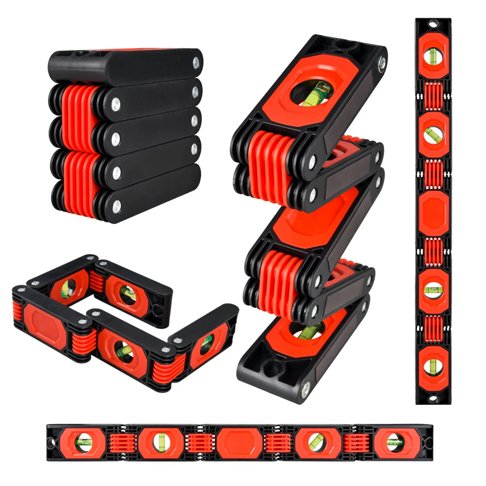 Magnetic Foldable Level Ruler with Protractor by HitMyNeed