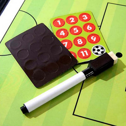 Magnetic Football Tactics Board with Leather Cover by HitMyNeed