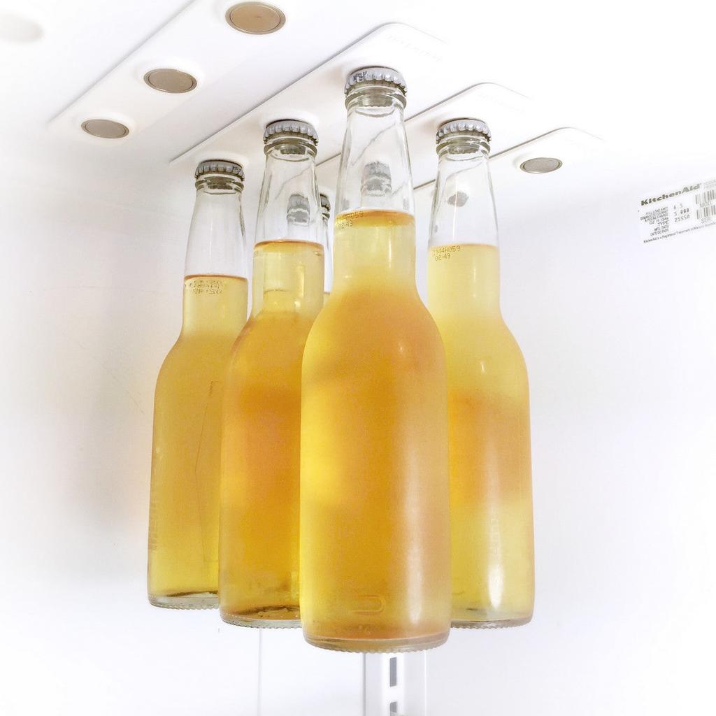 Magnetic Fridge Bottle Hanger Strips (Set of 2) by HitMyNeed