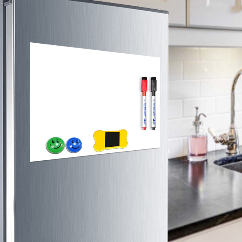 Magnetic Fridge Whiteboard with Pens & Accessories by HitMyNeed