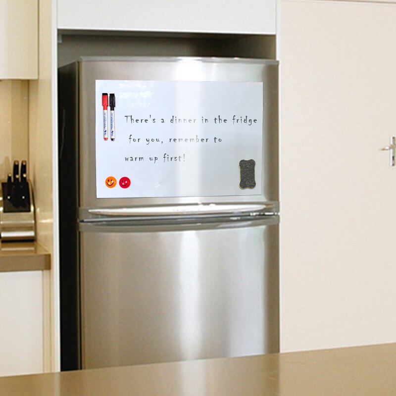 Magnetic Fridge Whiteboard with Pens & Accessories by HitMyNeed