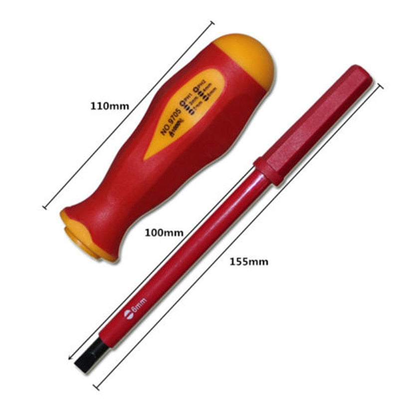 Magnetic Insulated Screwdriver Set, 7 Piece by HitMyNeed