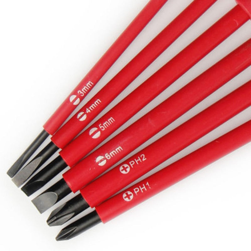 Magnetic Insulated Screwdriver Set, 7 Piece by HitMyNeed