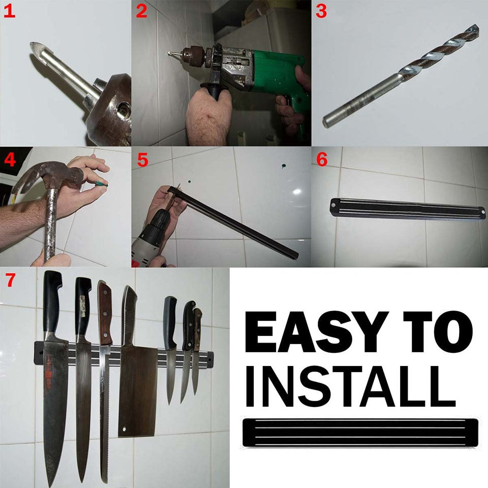 Magnetic Knife Holder Wall Mount, 13 Inch by HitMyNeed
