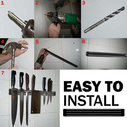 Magnetic Knife Holder Wall Mount, 13 Inch by HitMyNeed